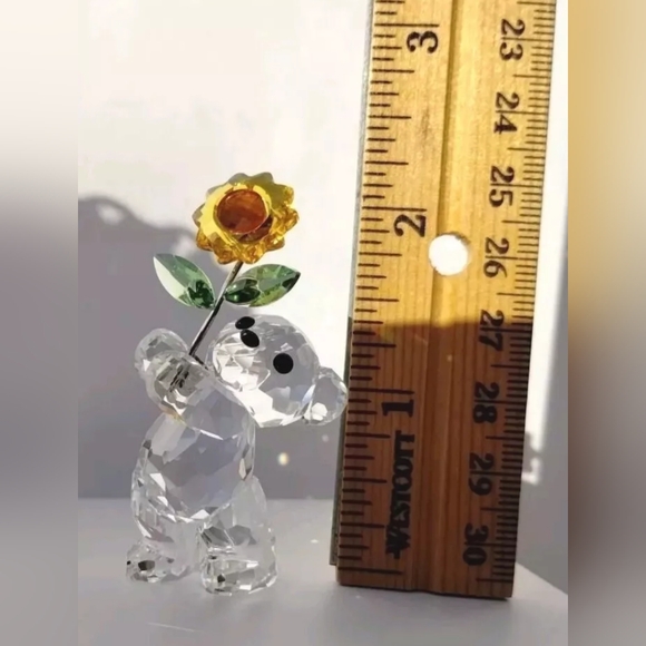 Swarovski Kris Bear A Sunflower Especially For You 2006 Figurine Sculpture - Picture 12 of 12